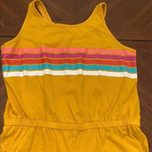 Old Navy Rainbow Striped Romper Girls XXL 16 Plus - Picture 2 of 11